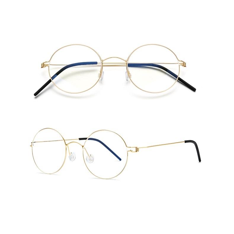 Denmark Brand Air Titanium Glasses Frames Men Thin Rim Screwless Eyewear Eyeglasses Women Morten Round Square Oval Korean Design