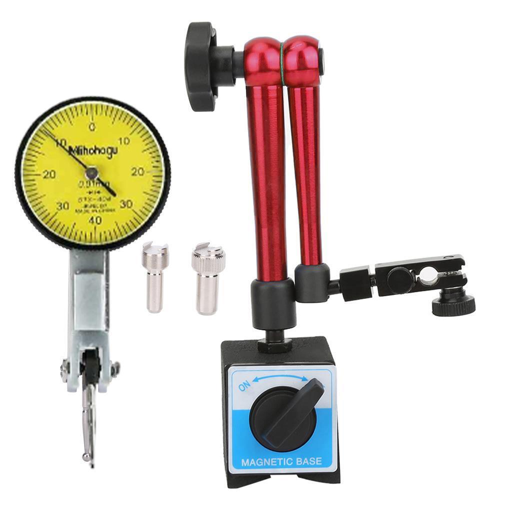 Dial Indicator Magnetic Holder Dial Bore Gauge Magnetic Stand Base Micrometer Measure Tools Hour Type Indicator Comparator Watch