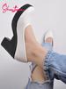 Mules de Charol Elegantes para Mujer Sheotopia | Mocasines Casuales Cerrados sin Cierre para Oficina y Uso Diario