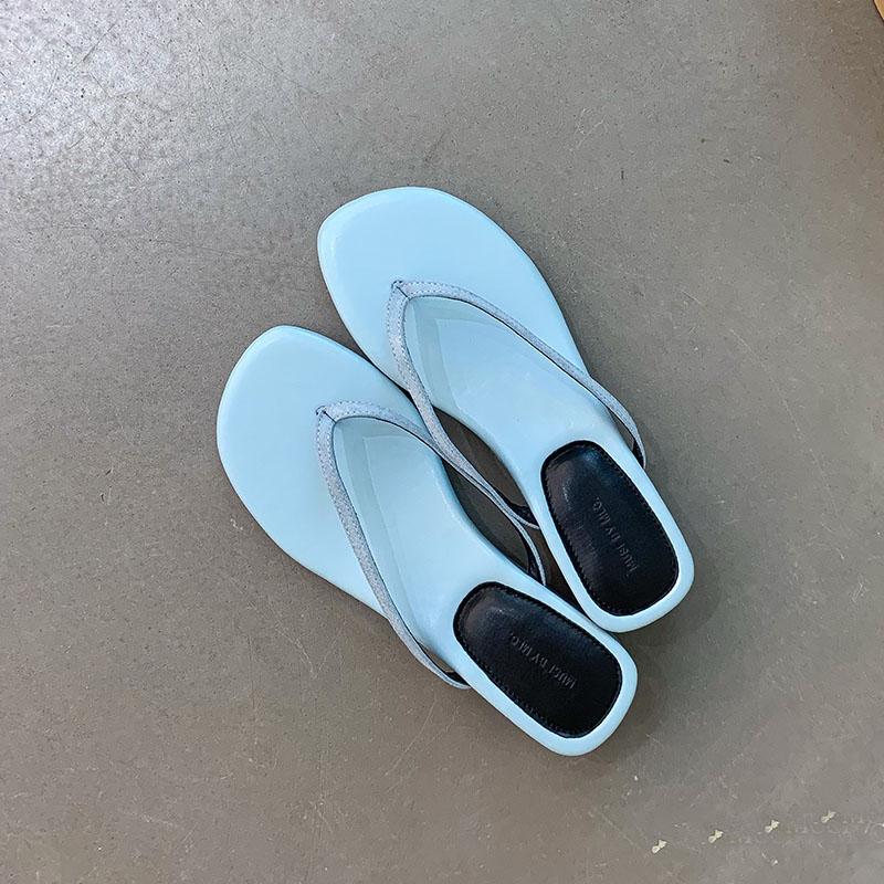 Fashion Fashion Round Toe Ladies Wedges Slippers Shoes Footwear Low Heel Women Slippers Wedges Shoes Female Slides Sandals Flip flops
