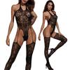 Sexy Lingerie Black Women Sexy Underwear Hollow Mesh Bodysuit Intimates Full Bodystockings Nightgown Tights