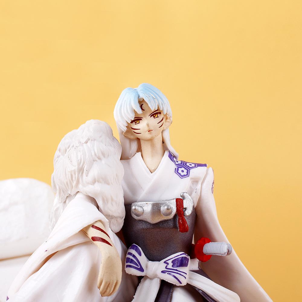 Anime Inuyasha Sesshoumaru Decoration Ornaments Action Figure Collection Model Toy for Decoration Collectible Christmas Gift