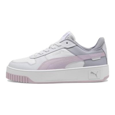 Carina Street Casual Versatile Impact Resistant Low Top Sneakers Women Sneakers White Purple 389390-23