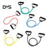 Fitness Resistance Band with Anti-slip Handle Portable Men Women Arm Shoulder Stretch Strength Training Leg Toning Exercise Elastic Strap Tension