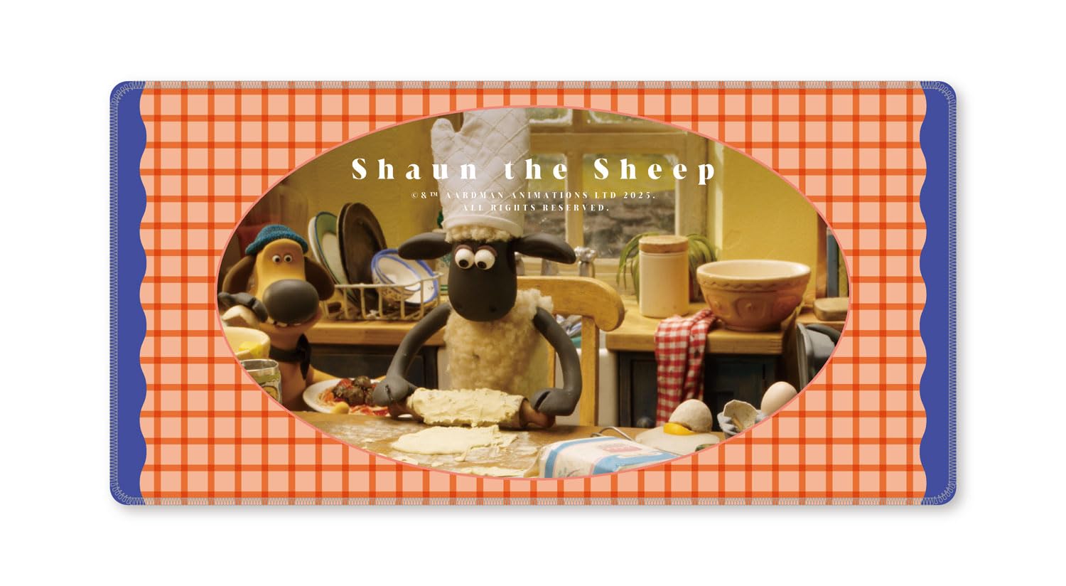 

Shaun the Sheep Desk Mat Character Goods Optical Mouse Compatible 30 x 60cm Large Desk Pad Cute PC Accessory For Home Office Use [Grand Cinq] - - -