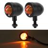 Yellow Light Motorcycle Turn Signal Turning Indicator Lamp Modification Accessory(Black)