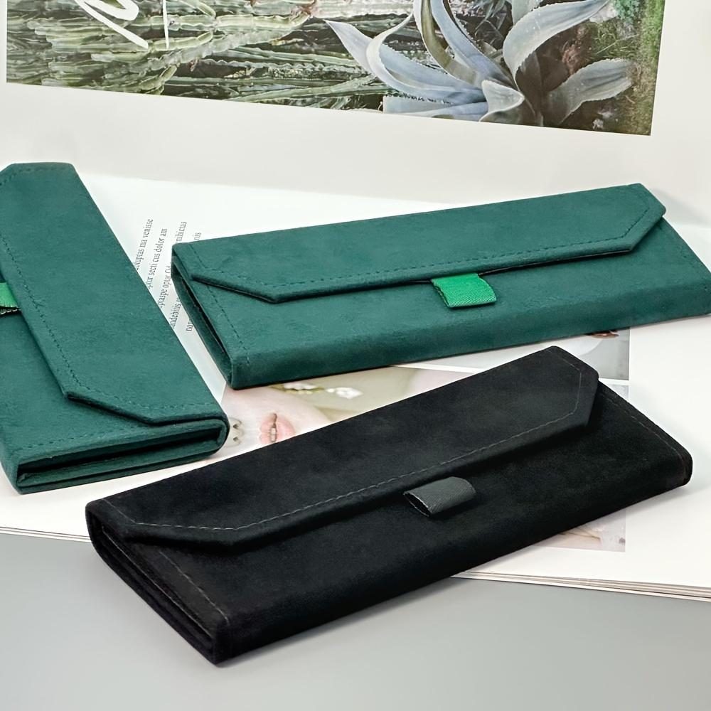 1 Stück Samt Dreieck Faltbrillen Damen Etui Elegantes Sonnenbrillen Etui Geldbörse Hart Männer Weich Elegante Lesebrillen Box Brillen