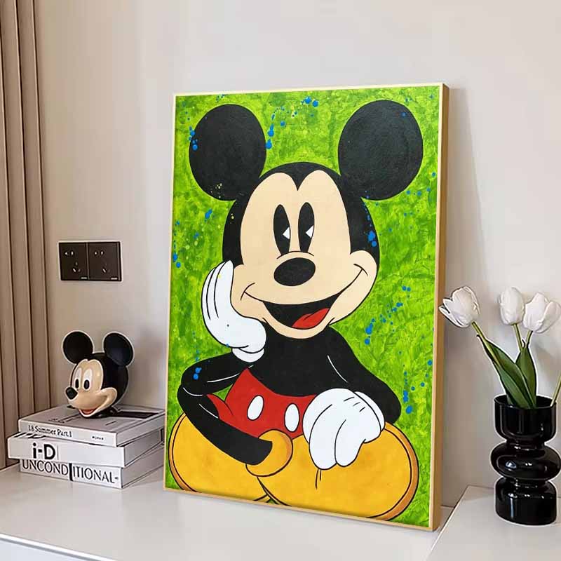 Disney Diamantové malování Disney Pop styl Mickey Mouse Ručně malovaný dekorativní obraz DIY sada pro dospělé Umění a řemesla Domácí dekorace a dárek