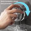 2Pcs Suction Cup Storage Holder Shower Shelf Strong Load-bearing Hollow Structure Design Bathroom Multi-Function Organizer