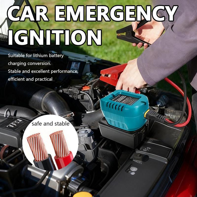 For Makit A/MWQ /Dewal T/BS18V 20V Lithium-Ion Battery Car Jump Starters Adapter With LED Power Indicator Light