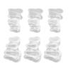 3 Pairs Hammertoe Corrector Medical Grade Silicone Soft Hammer Toe Crest Pad with 2 Separator Loops Transparent