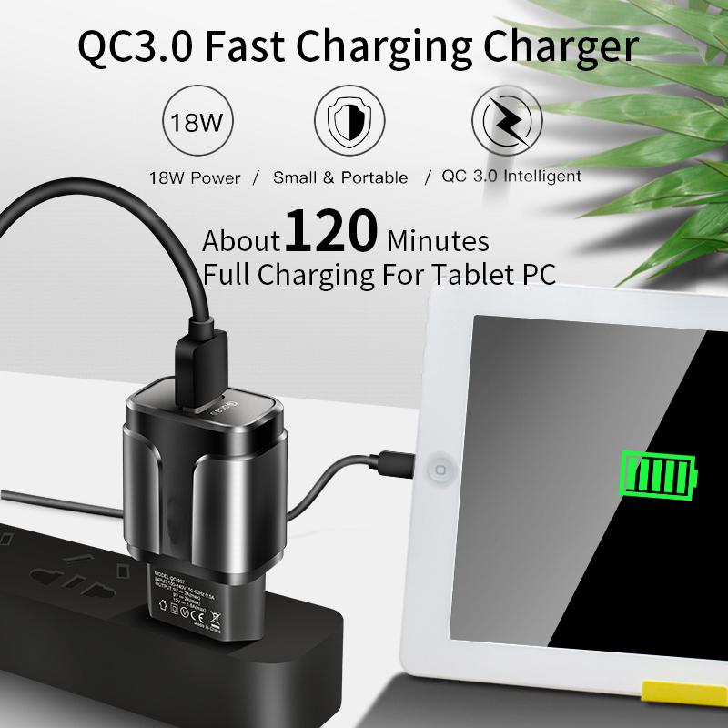 18w Quick Charger 3.0 USB Charger Type C Cable For OPPO A93 A83 A73 A53 A32 A72 A91 A92S Realme F17 7 6 5 Pro USB C Fast Charger