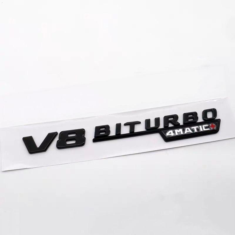 Glossy Black A Class A35 A45 V8 BITURBO TURBO 4MATIC+ Fender Trunk Tailgate Emblem Rear Badge for W176 W177