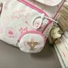 Printed Student Schoolbag Men's Large Capacity Travel Backpack Women's Campus Backpack with Coin Purse