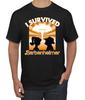 Orange Barbenheimer I Survived Pop Culture Men Graphic T- Shirt