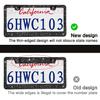 2 Pack Bling License Plate Frames Premium Sparkly License Plate Frame For Women Durable Black Bling Car Accessories