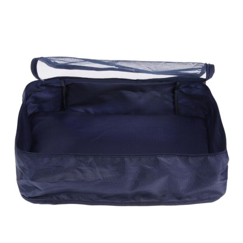 Travel Waterproof Nylon Zipper Mesh Storage Bag Set For Clothes Pouch Luggage Organizer Container