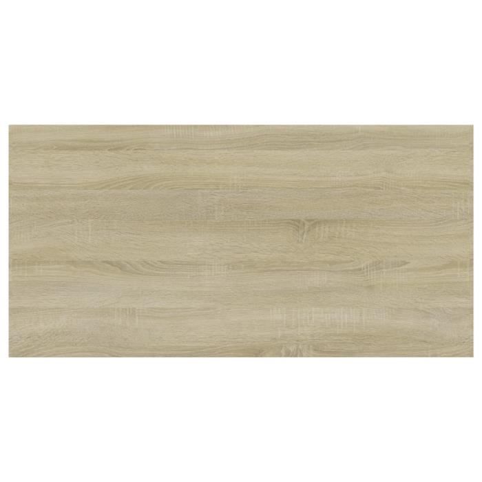 Panneau de bibliothèque - vidaXL - Chêne sonoma - 4 pièces - 60x30x1,5cm - Aggloméré