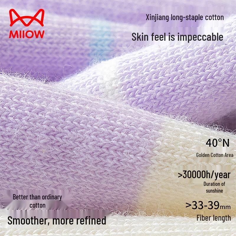 Mao Ren Girls' 100% Cotton Cute Lace Mid-Calf Socks