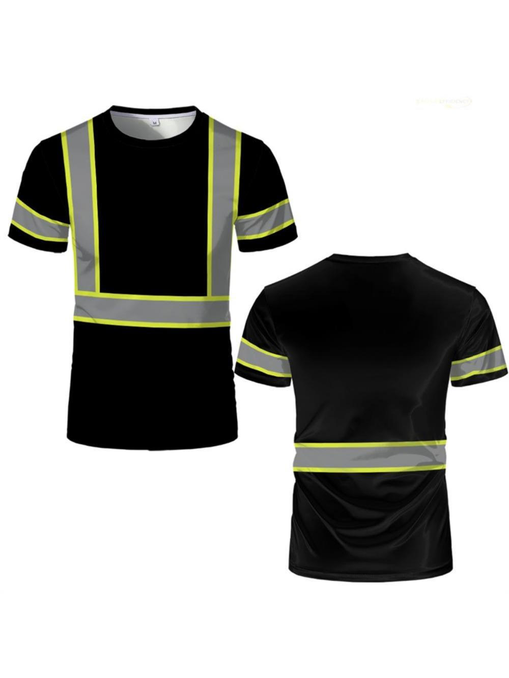 

Летняя простая полосатая футболка с круглым вырезом, с 3D-принтом, повседневные летние шорты, уличная мода, футболка большого размера 6XL