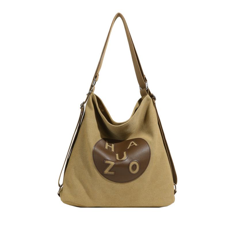 Shoulder Bag Women's Bag Trend Backpack Simple Fashion Large Capacity Canvas Bag