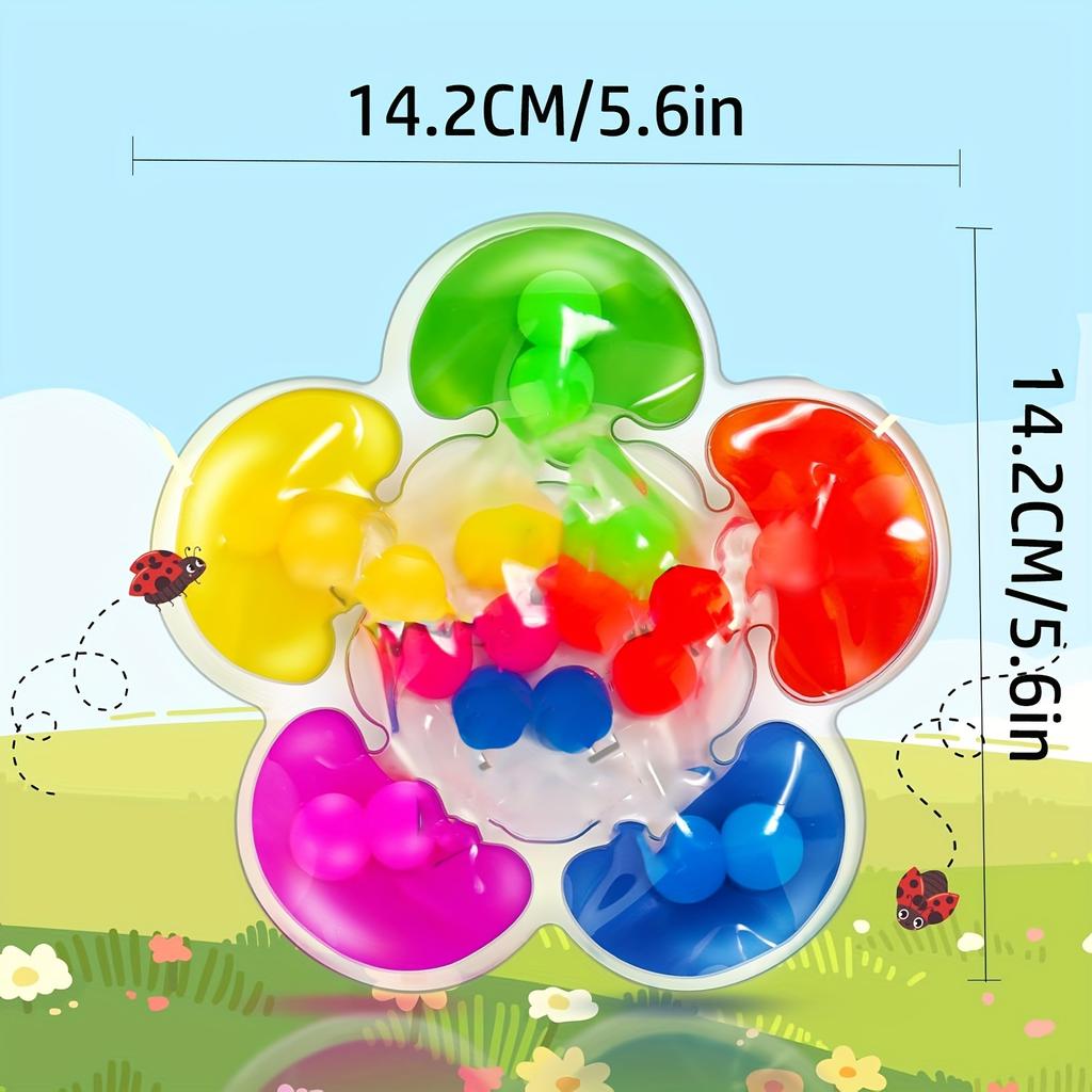 1pc Color Sorting Toy Educational Fine Motor Skills Game, Plastic Material, Mixed Colors, Ideal for Learning Activities, Calm Down Play