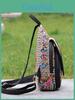 Canvas Vintage Embroidered Backpack With Floral Pattern For Casual Travel And Girls
