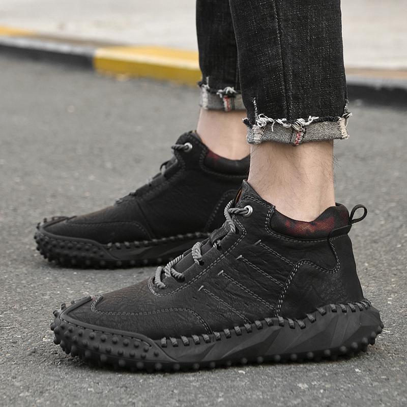 Новые нескользящие повседневные кроссовки с высоким верхом для мужчин — фото 5