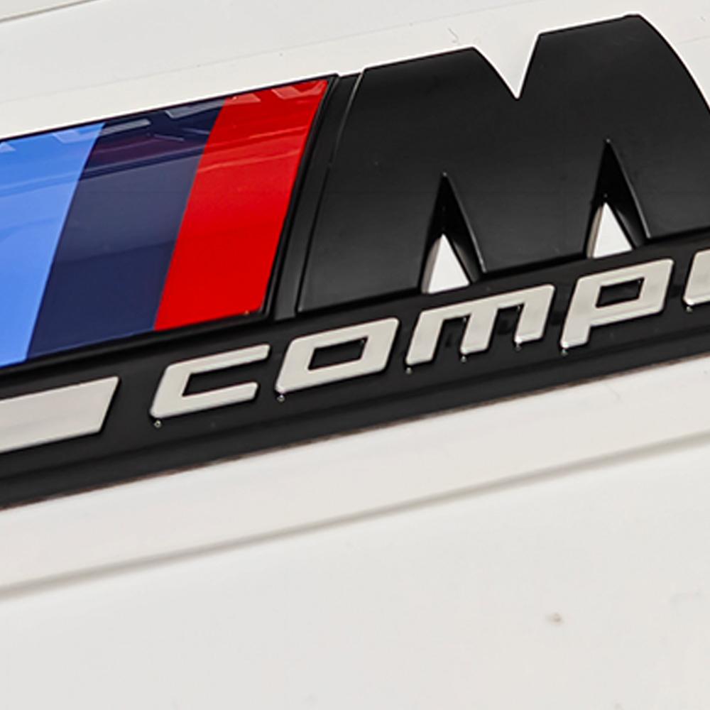 Silbergrau Schwarz M1 M2 M3 M4 M5 M6 M7 M8 COMPETITION Emblem für BMW Thunder Edition Auto Kofferraumplakette Logo Aufkleber