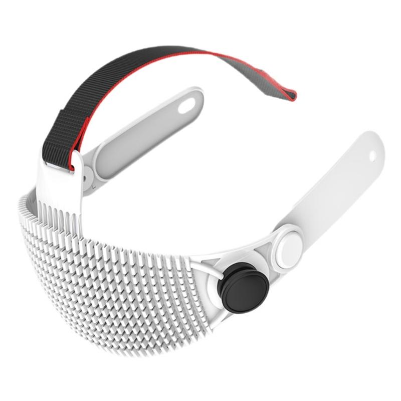 Fascia per la testa regolabile per visore VR Migliora il design ventilato e il silicone morbido traspirante