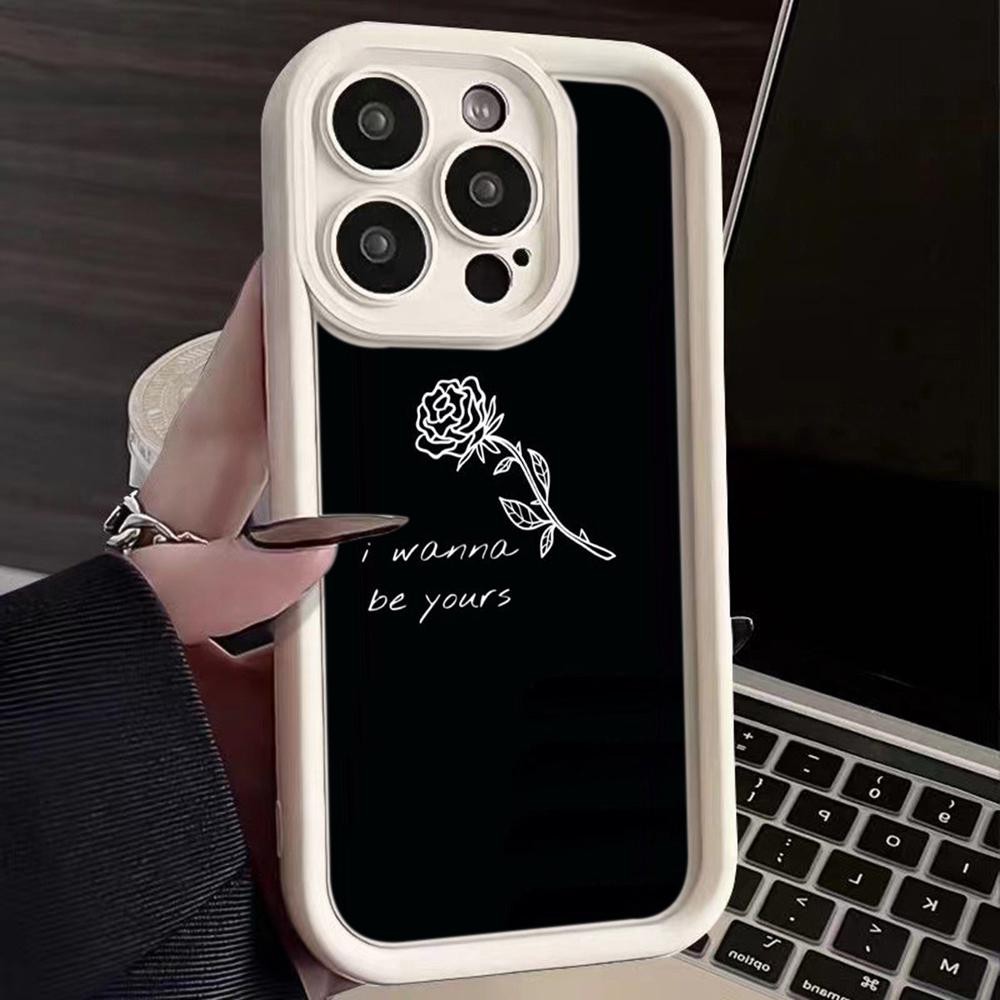 Ae79 Femme Framed Black Art Protective Phone Cases for Xiaomi Poco X5 M6 Redmi Note 13 12 11 Pro 13C 12C A3 9 10 12S Angel Eyes TPU Back Cover