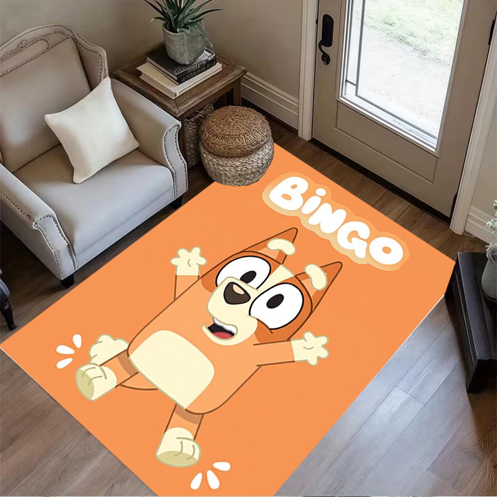 Bluey's Colorful Adventures Floor Rug Office Rug Suitable for Playrooms Study Room Entryway Decorate Room Antislip Carpet Decorate Offices