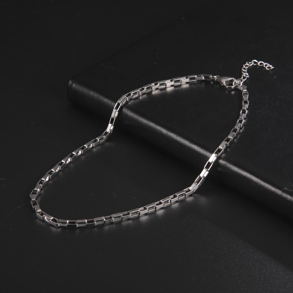 

My Shape Paperclip Chain Stainless Steel Choker Necklaces for Men Women Link Oval Cable Chain Fashion Jewelry DIY Accessories 35cm