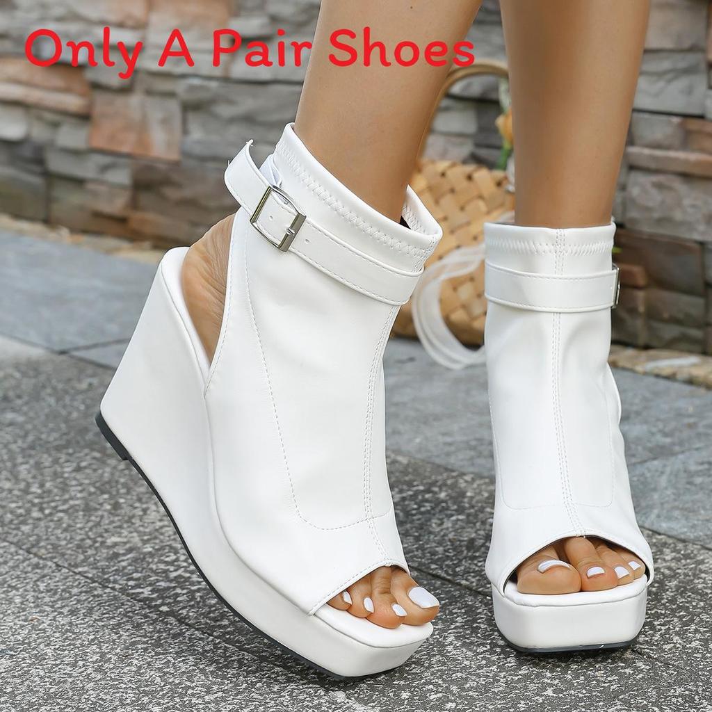 Roman Sandals For Women Summer Chunky Heel With Adjustable Strap For Casual Wear