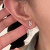 Bowknot Studs Earrings Minimalist Ear Rings Ear Piercing Ornament for Women Girl