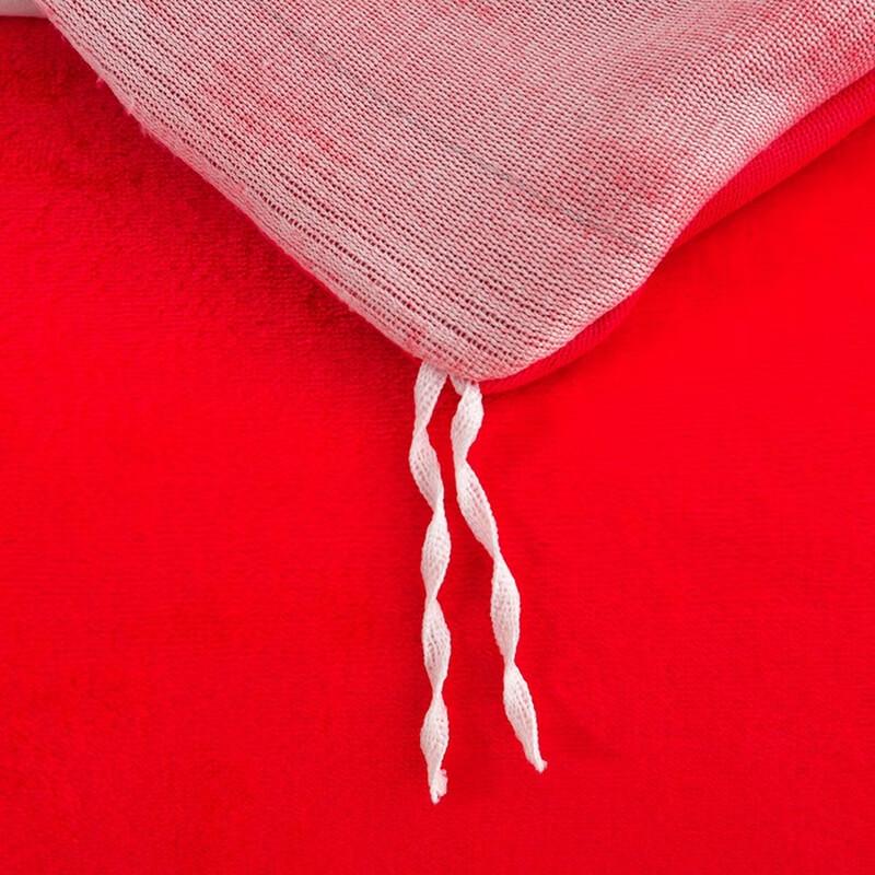 OEING Winter Warm Milk Velvet 4-Piece Bed Skirt Set
