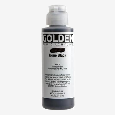 Acrylic Paint - GOLDEN - Bone Black - 119ml - Matte - Professional