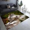 Snow Wolf Pattern Floor Mat Door Decoration Home Living Room Floor Mat