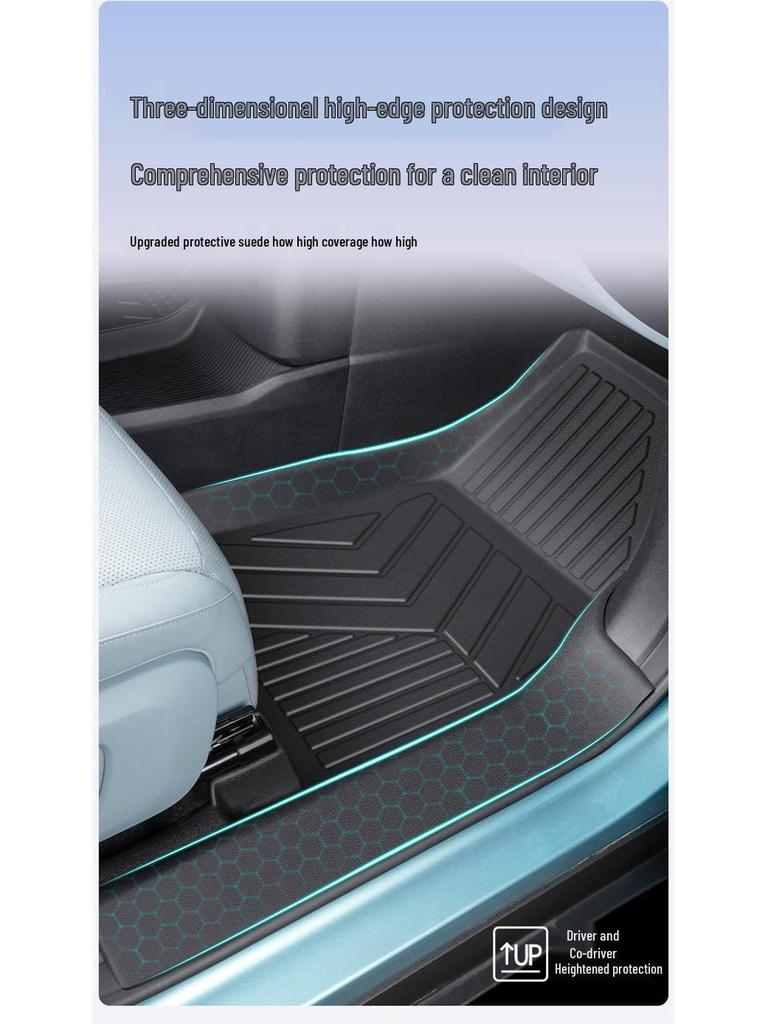 Changan New Deep Blue S05 TPE Floor Mats - Compatible with 26 Models, Full Coverage Car Accessories.