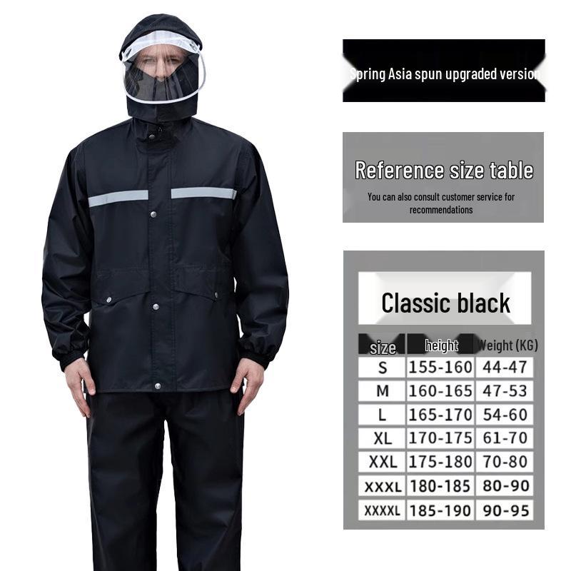 Full Body Stormproof Raincoat & Pants Set for Outdoor Cycling, Men's & Women's Split-Style Fishing Suit & Poncho