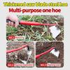 Carbon Steel Garden Hoe, Agricultural Weeding and Soil Loosening Tool, Durable Metal Hoe for Gardening