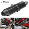 470mm Scorpion Hexagonal Carbon Fiber Exhaust Pipe for Motorcycles and Sports Cars