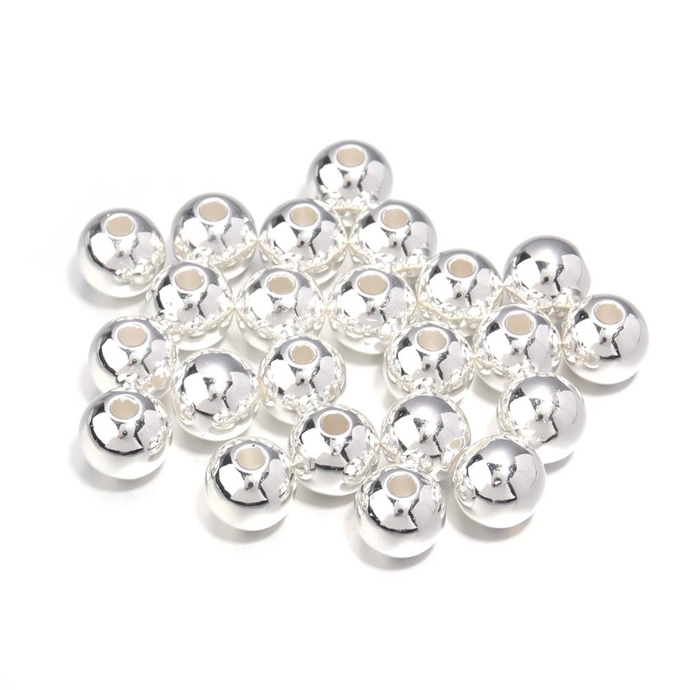 50-1000pcs/Lot 3/4/5/6/8/10/12mm Round Acrylic Plastic Beads ABS Imitation Pearl Beads Loose Spacer Bead For Jewelry Making