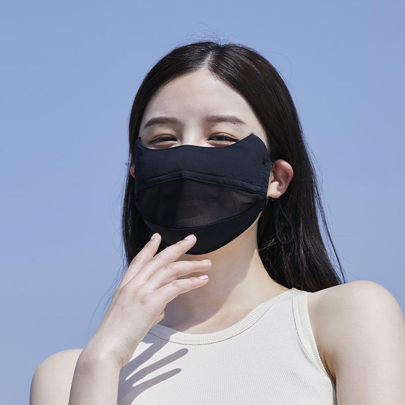 ACRUNU Full Face UV Protection Cycling Mask - Ice Silk Facekini Sunshade Cover