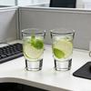 2pcs High End Transparent Shot Glass Exquisite Party Thick Bottomed Wine Glass Classic Vodka Glass Drinkware Unique Family Gifts