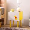 Iris Ohyama Wooden Side Table Winnie the Pooh Perfect for Bedside Storage and Toy Storage WST-300 Design,