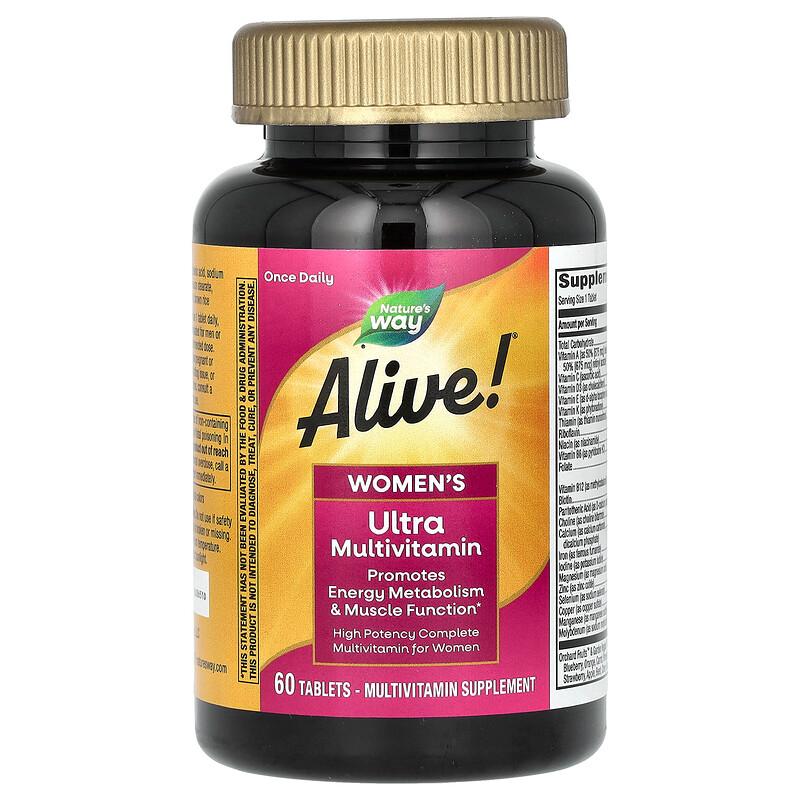 Alive!, Women's Ultra Multivitamin, 60 Tablets