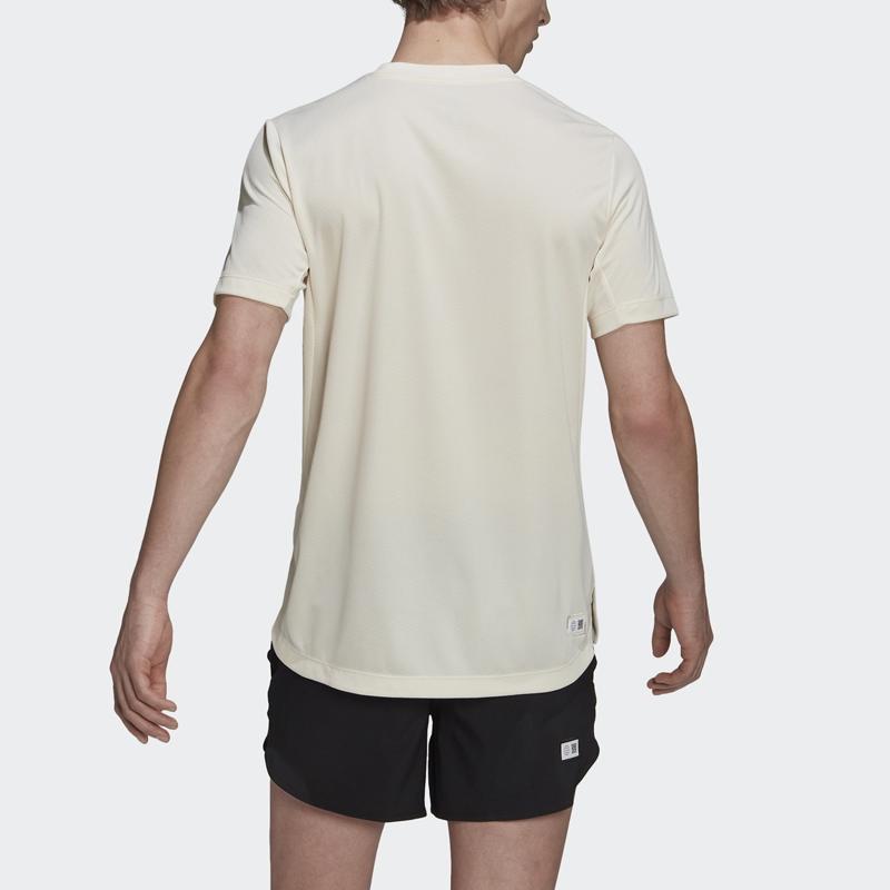 Adidas Made To Be Remade Round Neck Solid Color Short Sleeve Fitness Shirt Men tops White HD9469