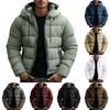 Men's  Leisure  Adding  Fleece  Thickened  Hooded  Hood  Cotton-Padded  Jacket  Coat