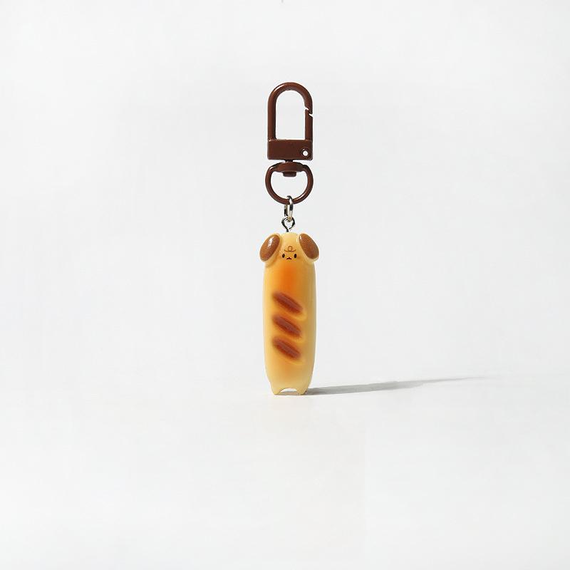 Cute Cartoon Baguettes Keychain Personality Kawaii Animal Bread Car Keyring Pendant Backpack Decoration Accessories Gifts